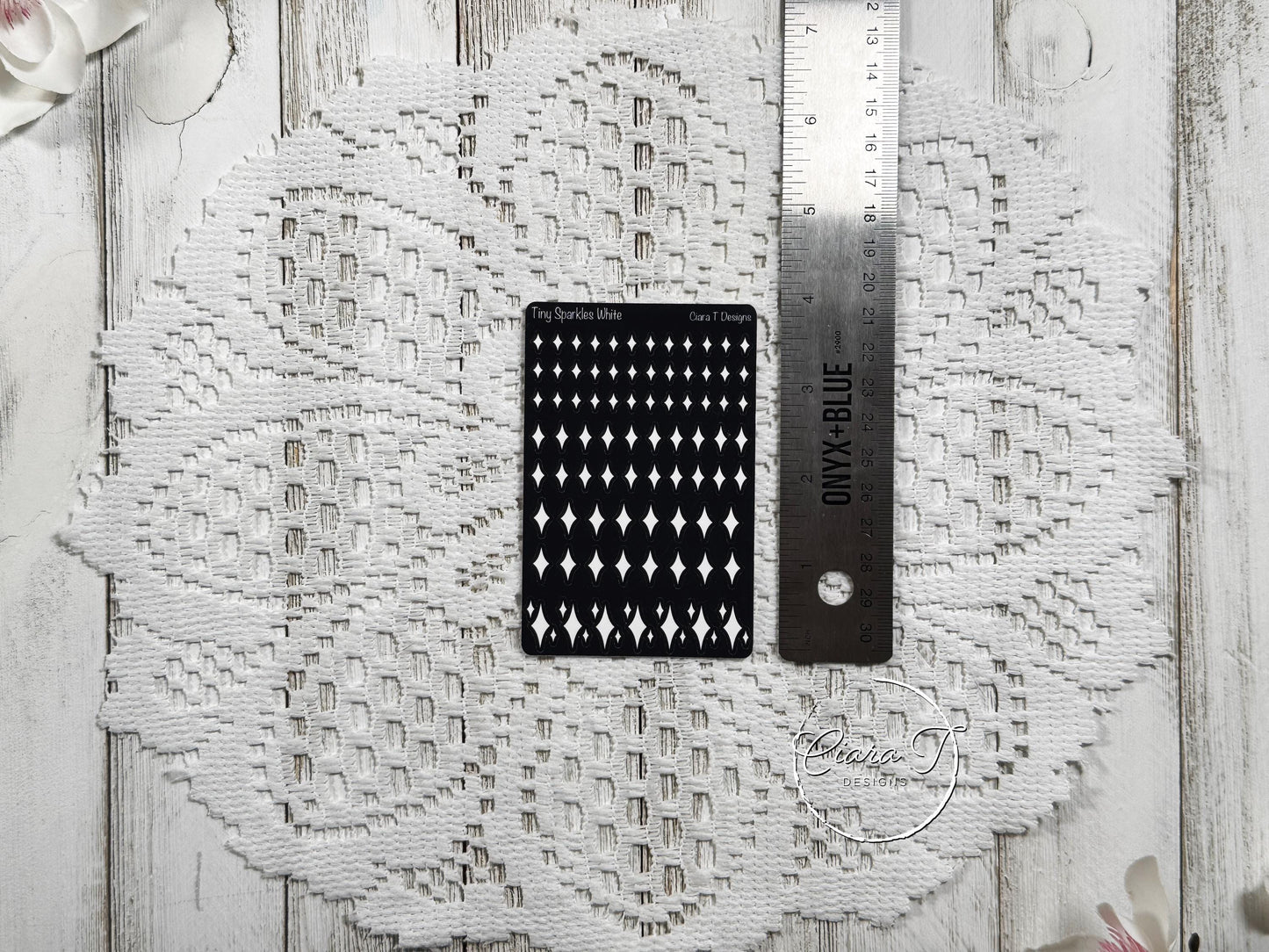 Tiny Rainbow Background Sparkle Sticker Sheet