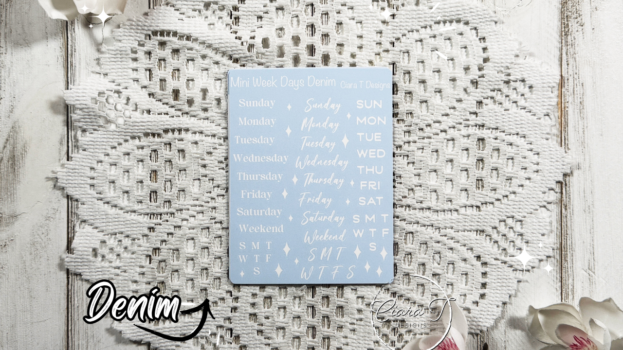 Candy Background Week Days Medium Sticker Sheet