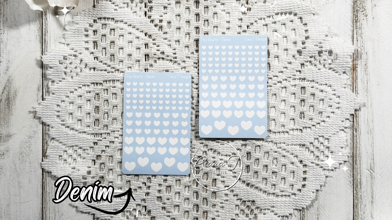 Candy Background Heart Small Sticker Sheet