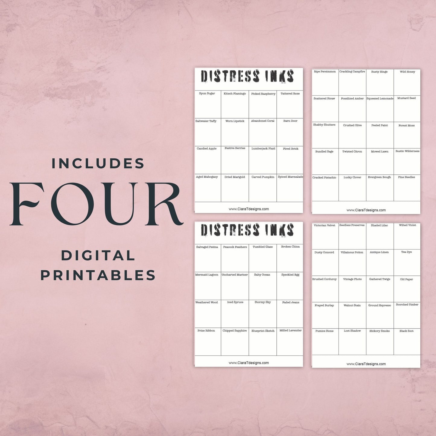 Domed Foam Holder Freebie Papers for Distress Inks