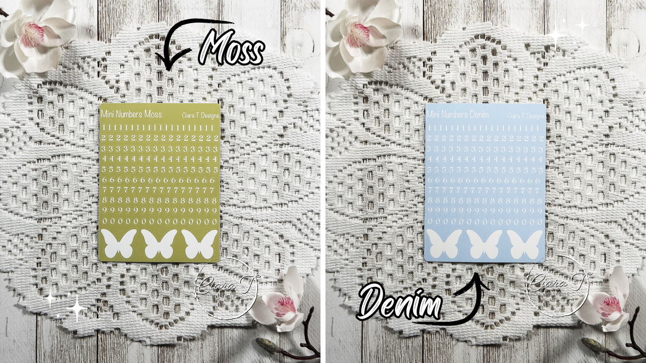Candy Background Mini Numbers Medium Sticker Sheet
