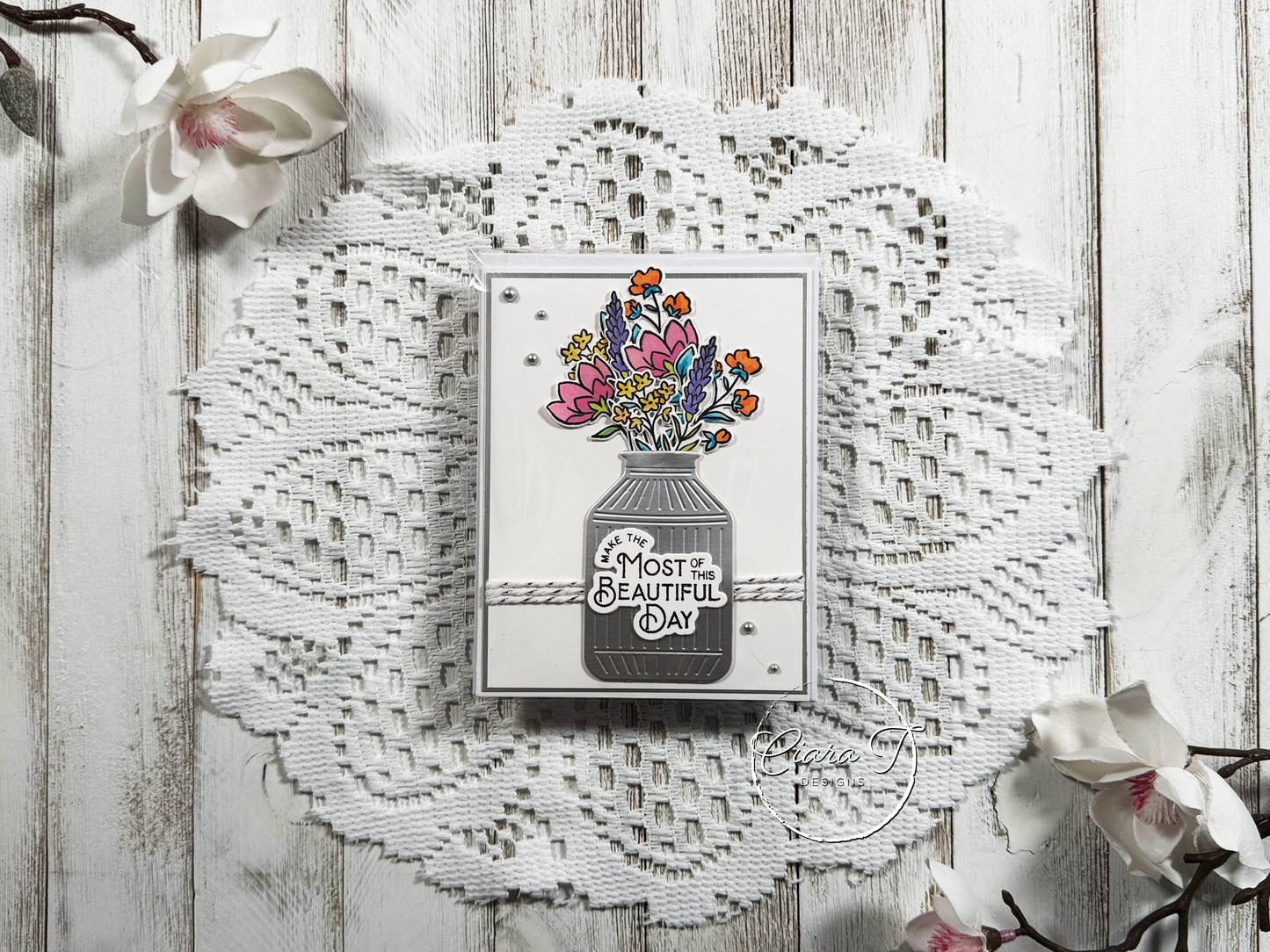 Floral Jar Inspirational Card