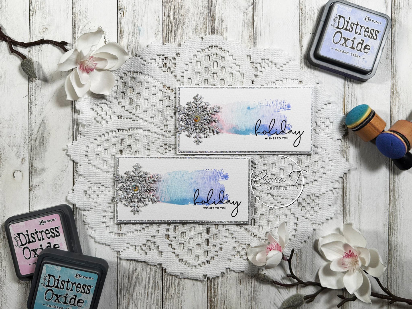 Inky Christmas Mini Slimline Card *Bundle*