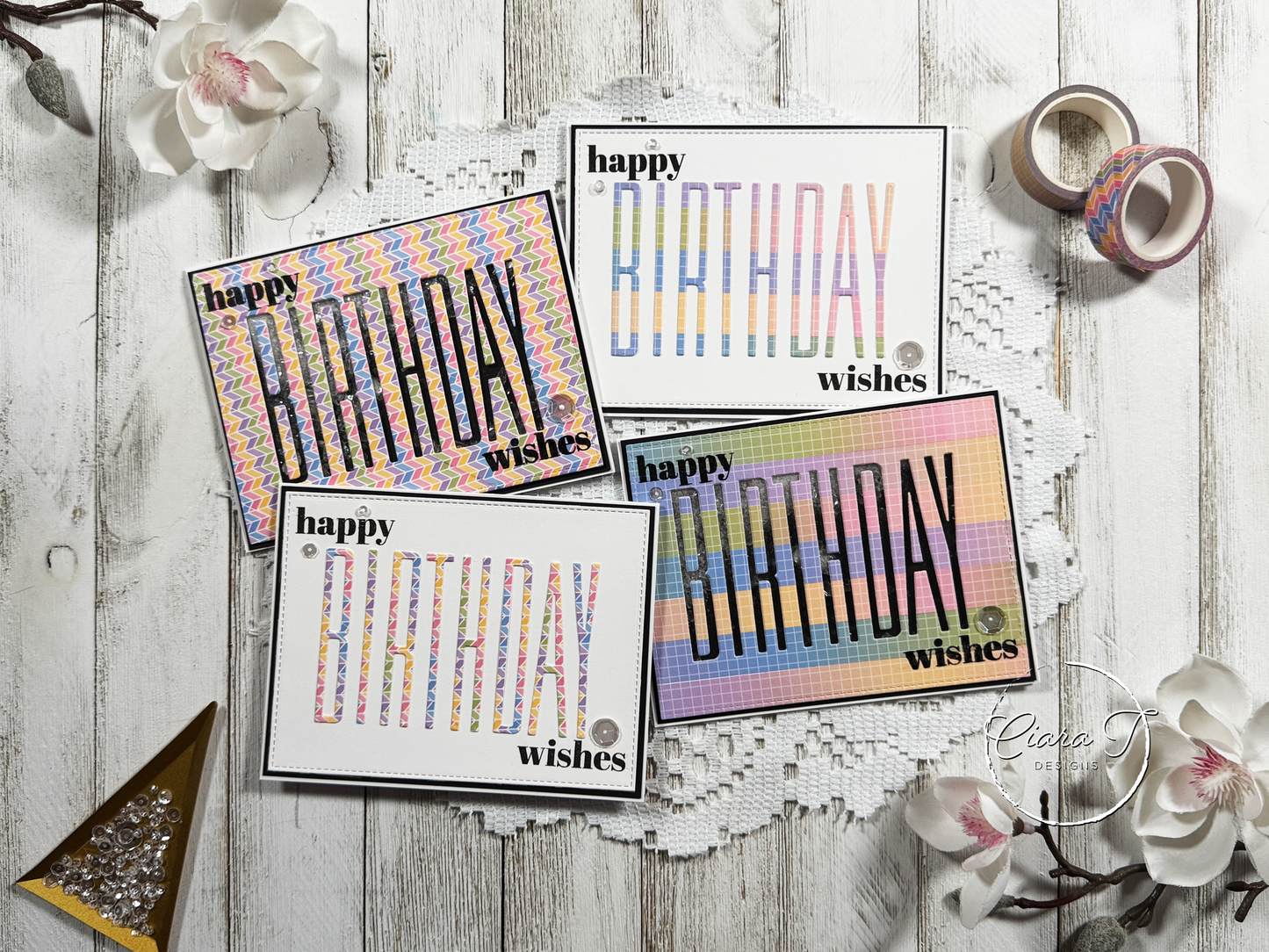 Washi Tape Shaker Birthday Card *Bundle*