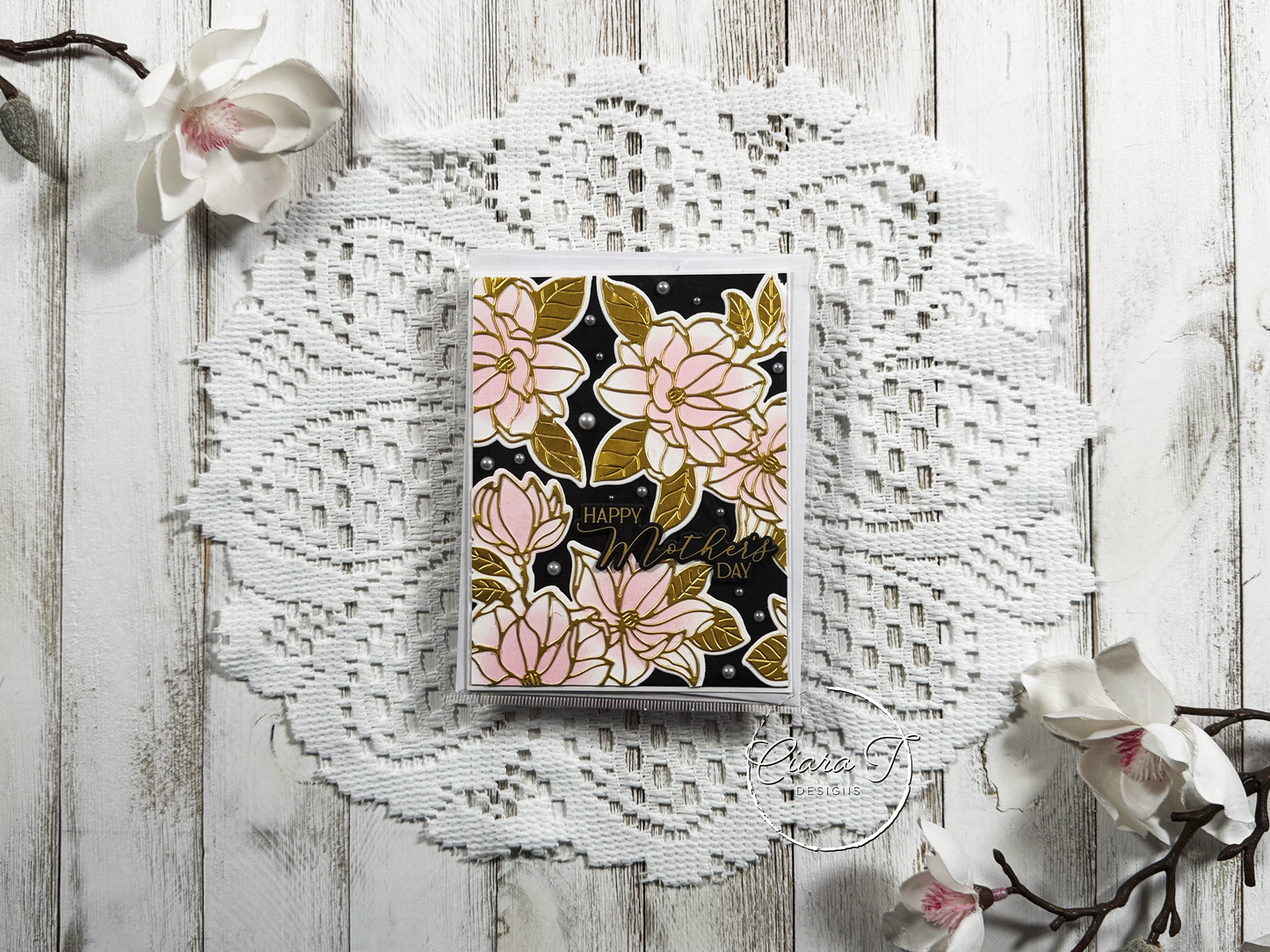 Pink & Gold Mother's Day Card