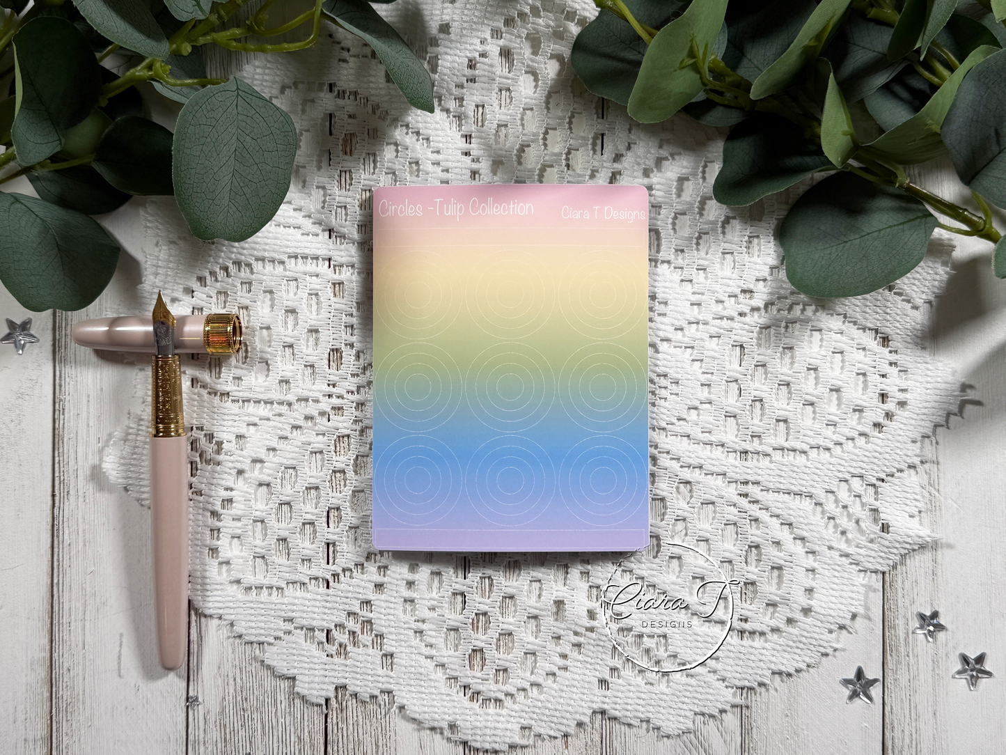 Ombre Circles Sticker Sheet - Tulip Collection