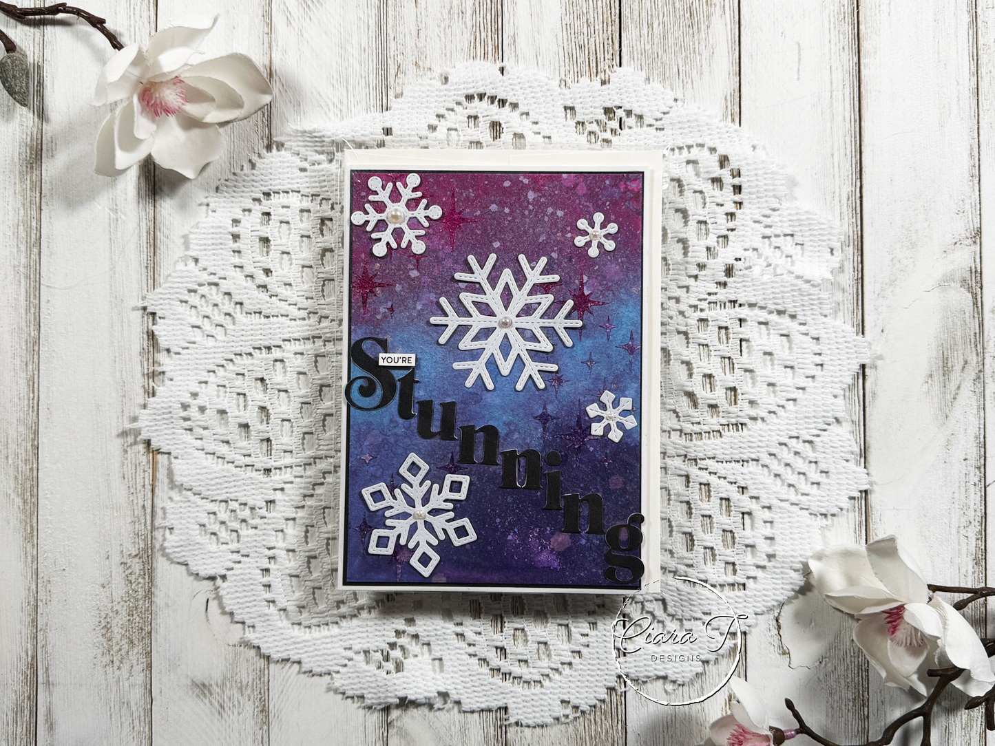Stunning Snowflake Inspirational 5x7 Card