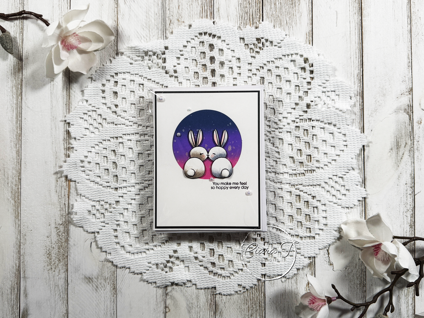 Bunny Love Valentines Card