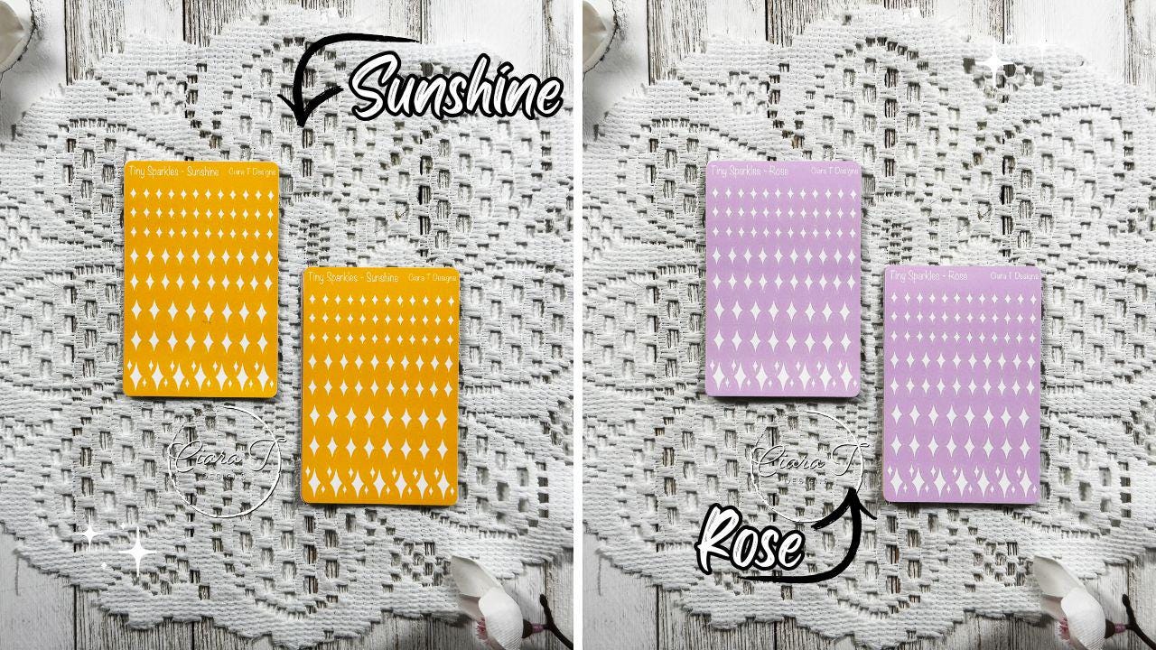 Tiny Candy Background Sparkle Sticker Sheet