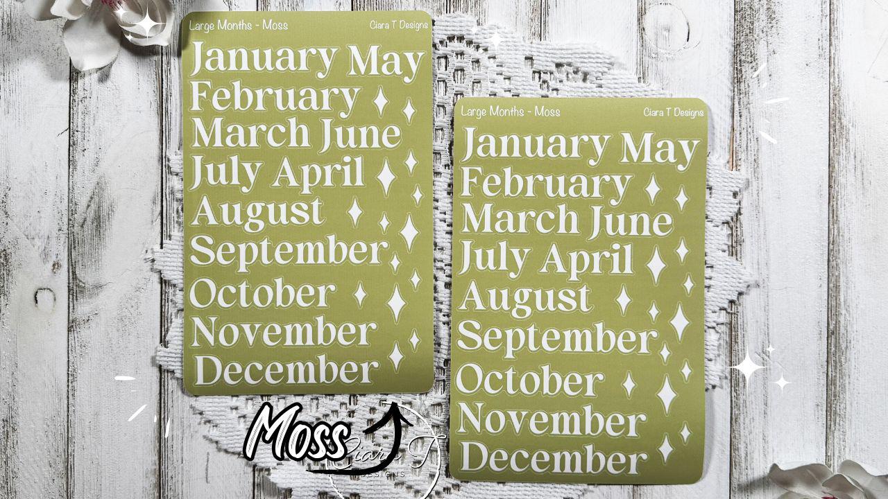 Large Candy Background Months Sticker Sheet