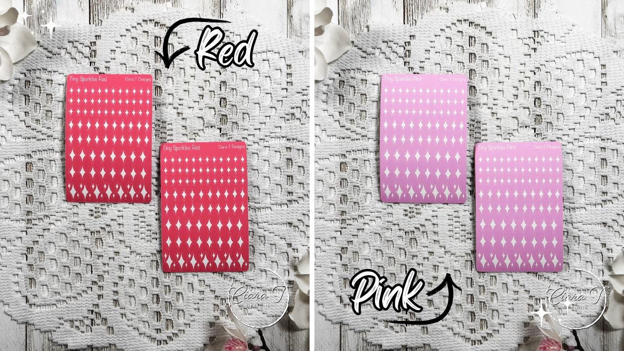 Tiny Rainbow Background Sparkle Sticker Sheet