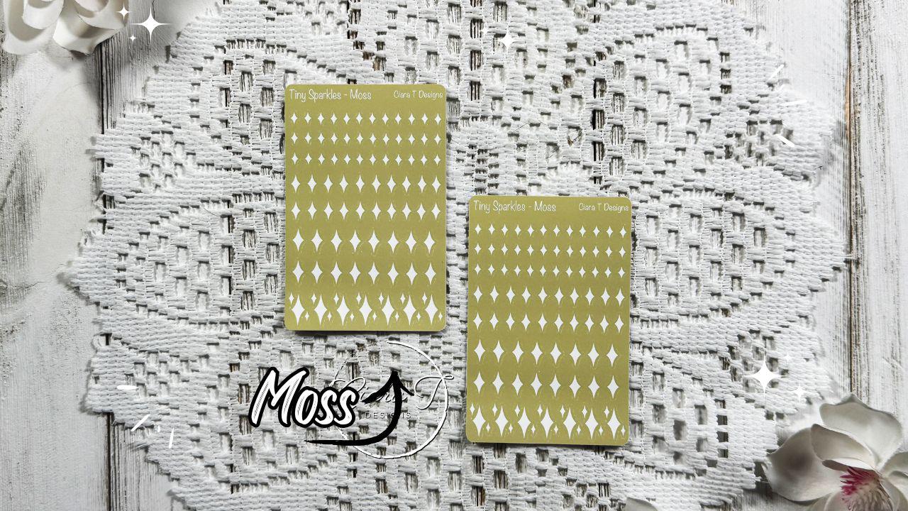 Tiny Candy Background Sparkle Sticker Sheet