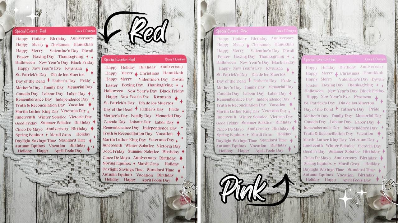 Special Events Rainbow Coloured Sticker Sheet