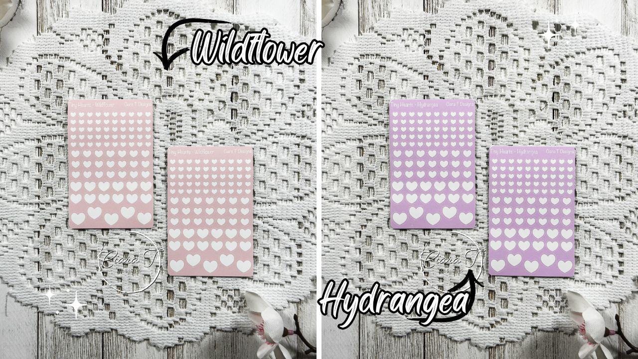 Tiny Candy Background Heart Sticker Sheet