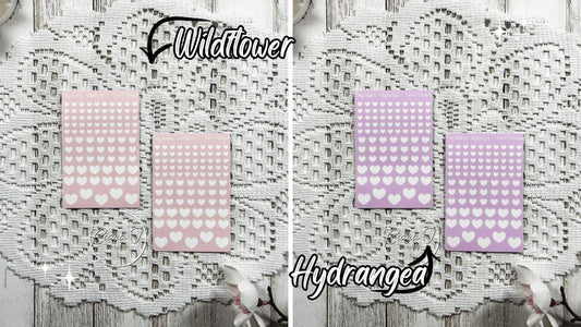 Tiny Candy Background Heart Sticker Sheet