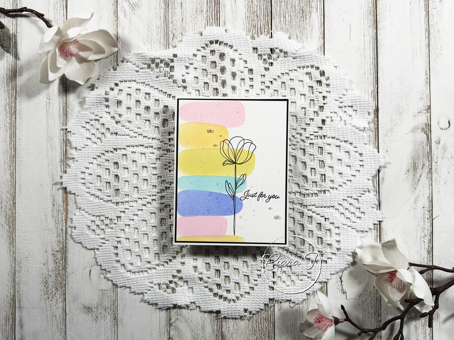 Pastel Floral Miscellaneous Card
