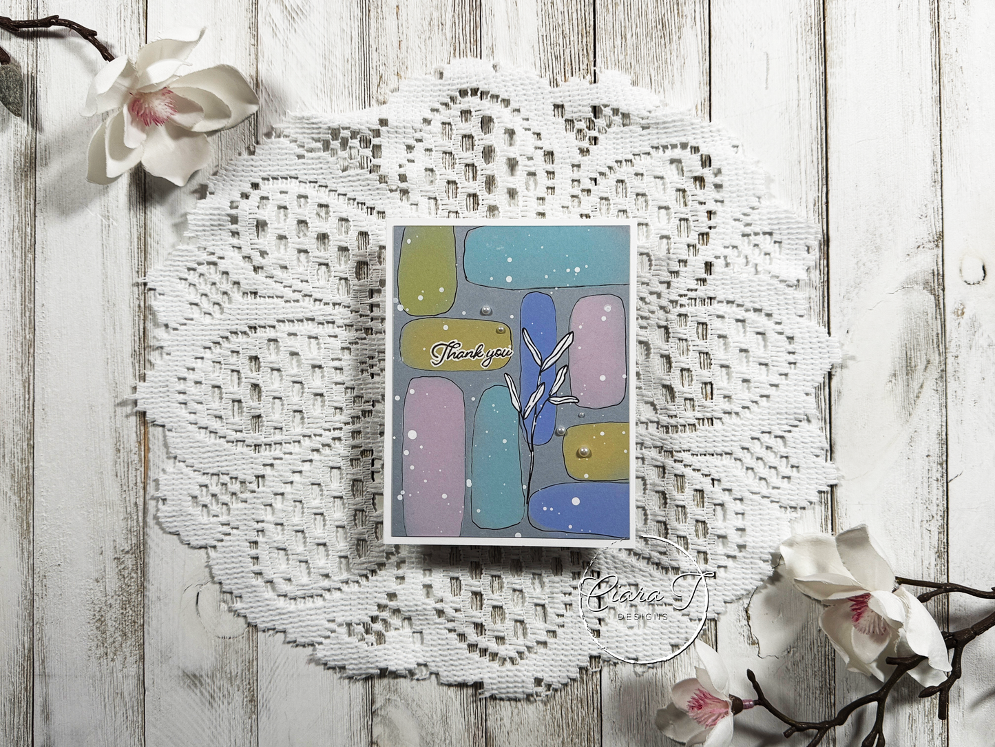 Pastel Stones Thank You Card