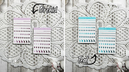 Tiny Ombre Candy Coloured Sparkle Sticker Sheet