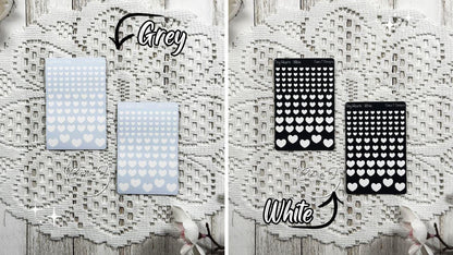 Tiny Rainbow Background Heart Sticker Sheet