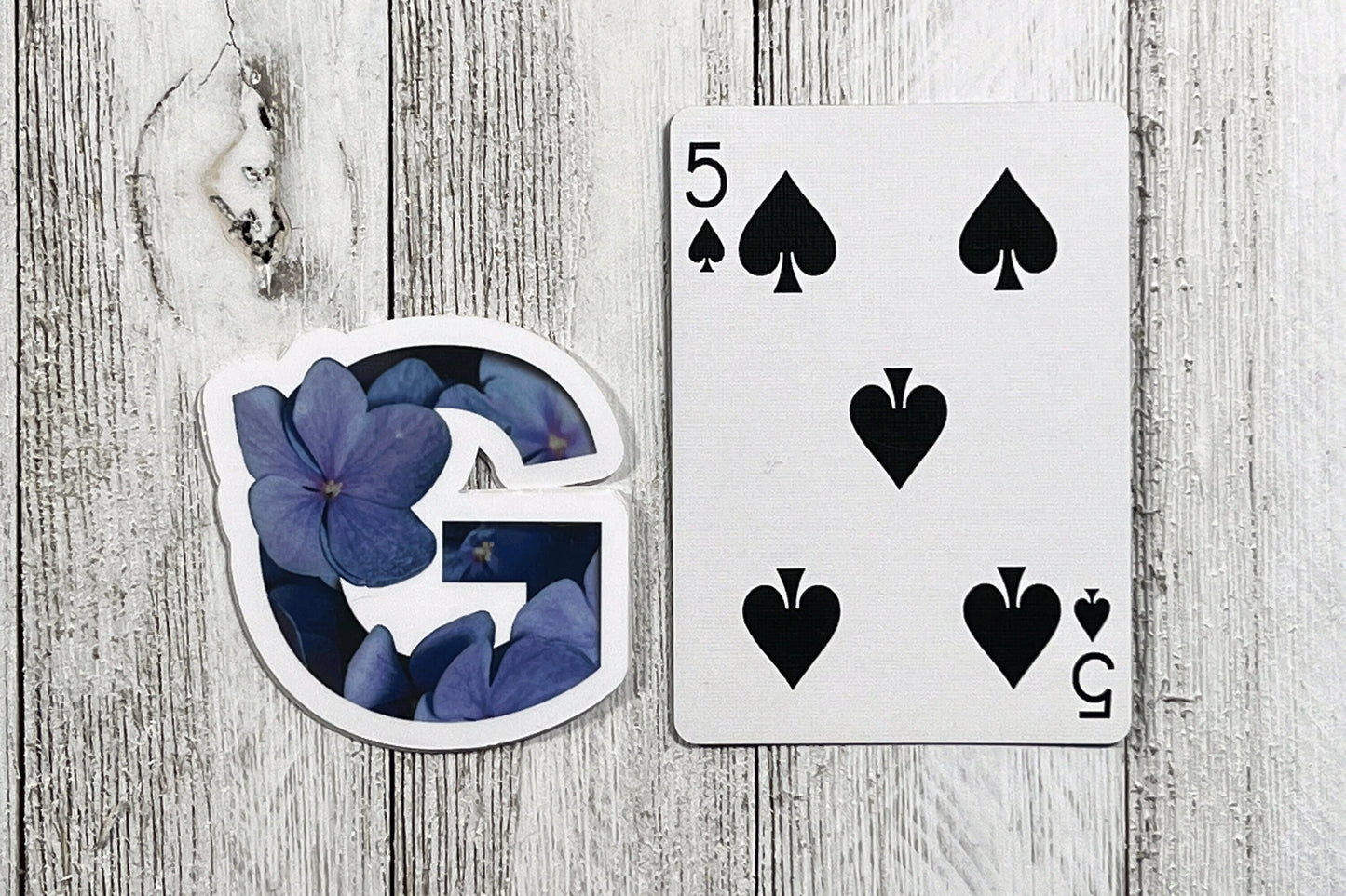 Glossy Floral Monogrammed Alphabet Sticker