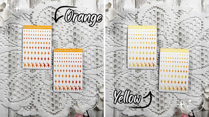 Tiny Rainbow Ombre Sparkle Sticker Sheet