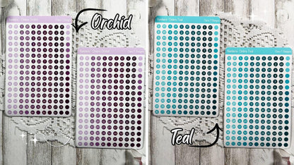 Ombre Candy Coloured Numbers Sticker Sheet