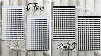 Ombre Rainbow Numbers Sticker Sheet