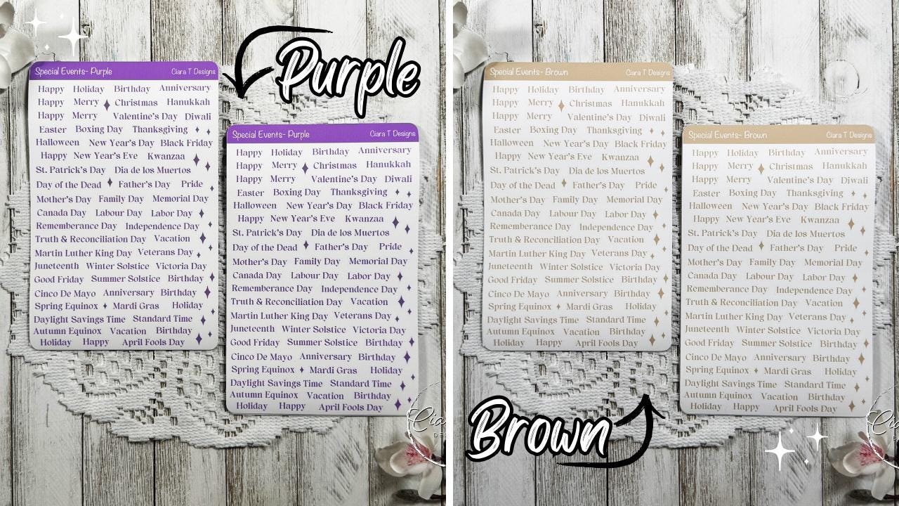 Special Events Rainbow Coloured Sticker Sheet