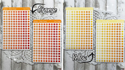 Ombre Rainbow Numbers Sticker Sheet