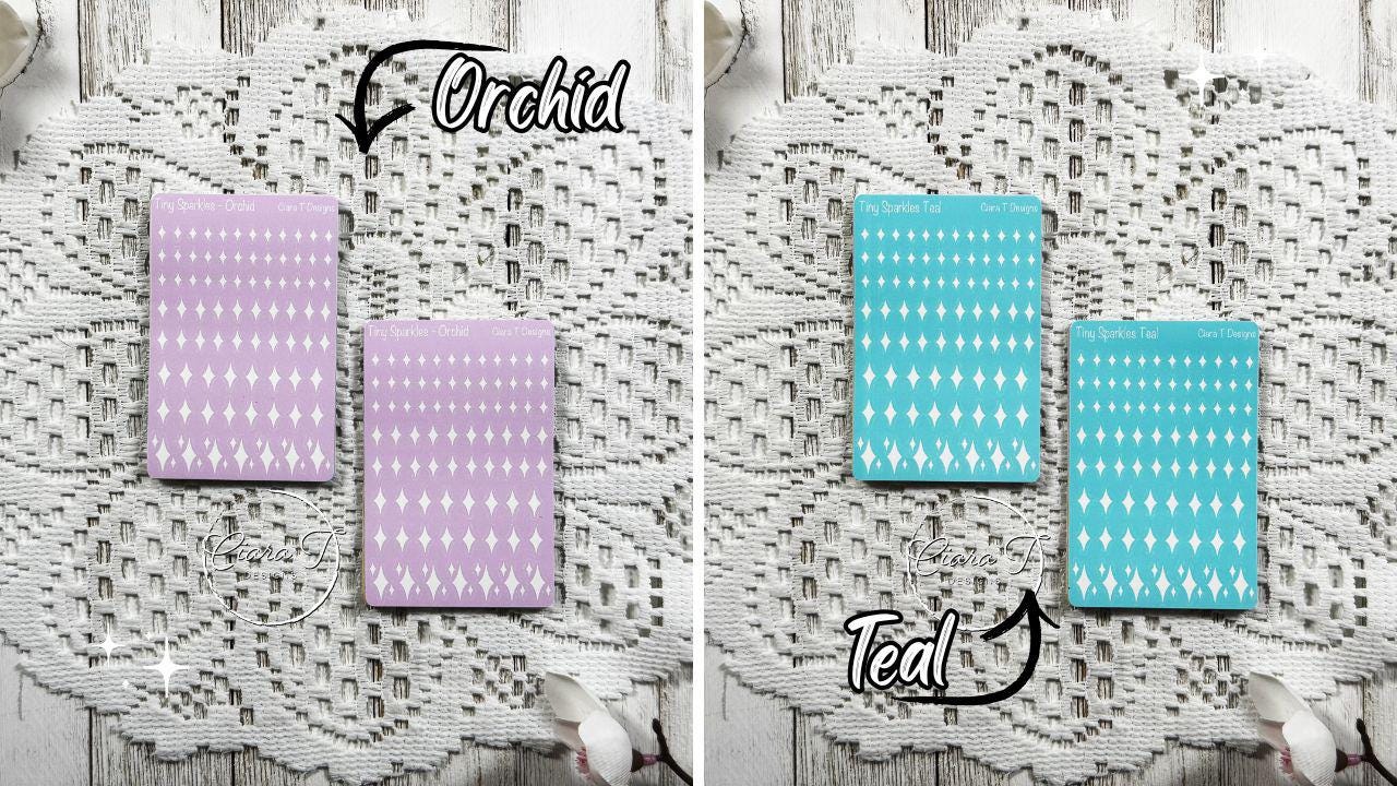 Tiny Candy Background Sparkle Sticker Sheet