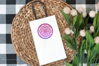 Jewel Toned Mandala Die-Cut Sticker