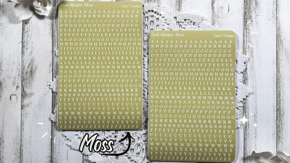 Small Candy Background Serif Alphabet Sticker Sheet