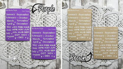 Mini Rainbow Background Months of the Year Sticker Sheet