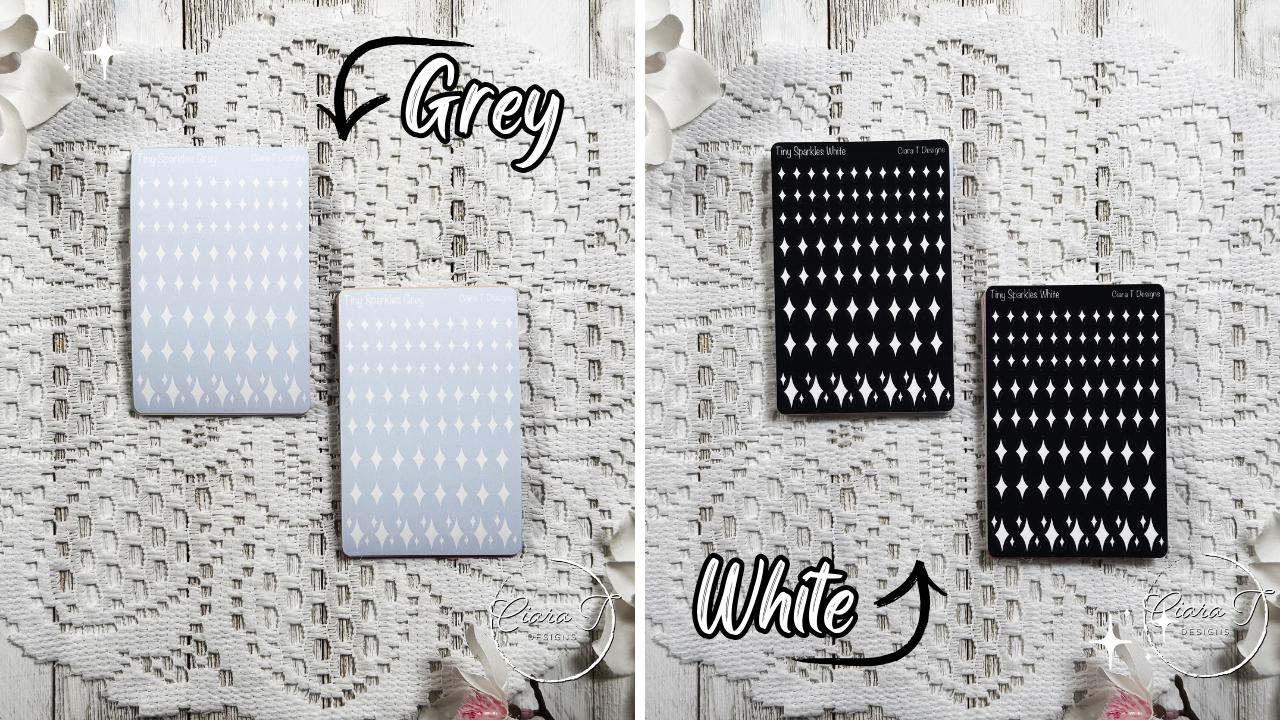 Tiny Rainbow Background Sparkle Sticker Sheet