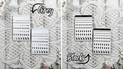 Tiny Rainbow Ombre Sparkle Sticker Sheet