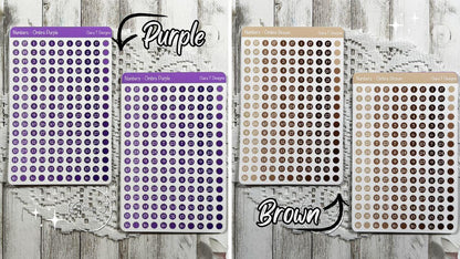 Ombre Rainbow Numbers Sticker Sheet