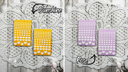 Tiny Candy Background Heart Sticker Sheet