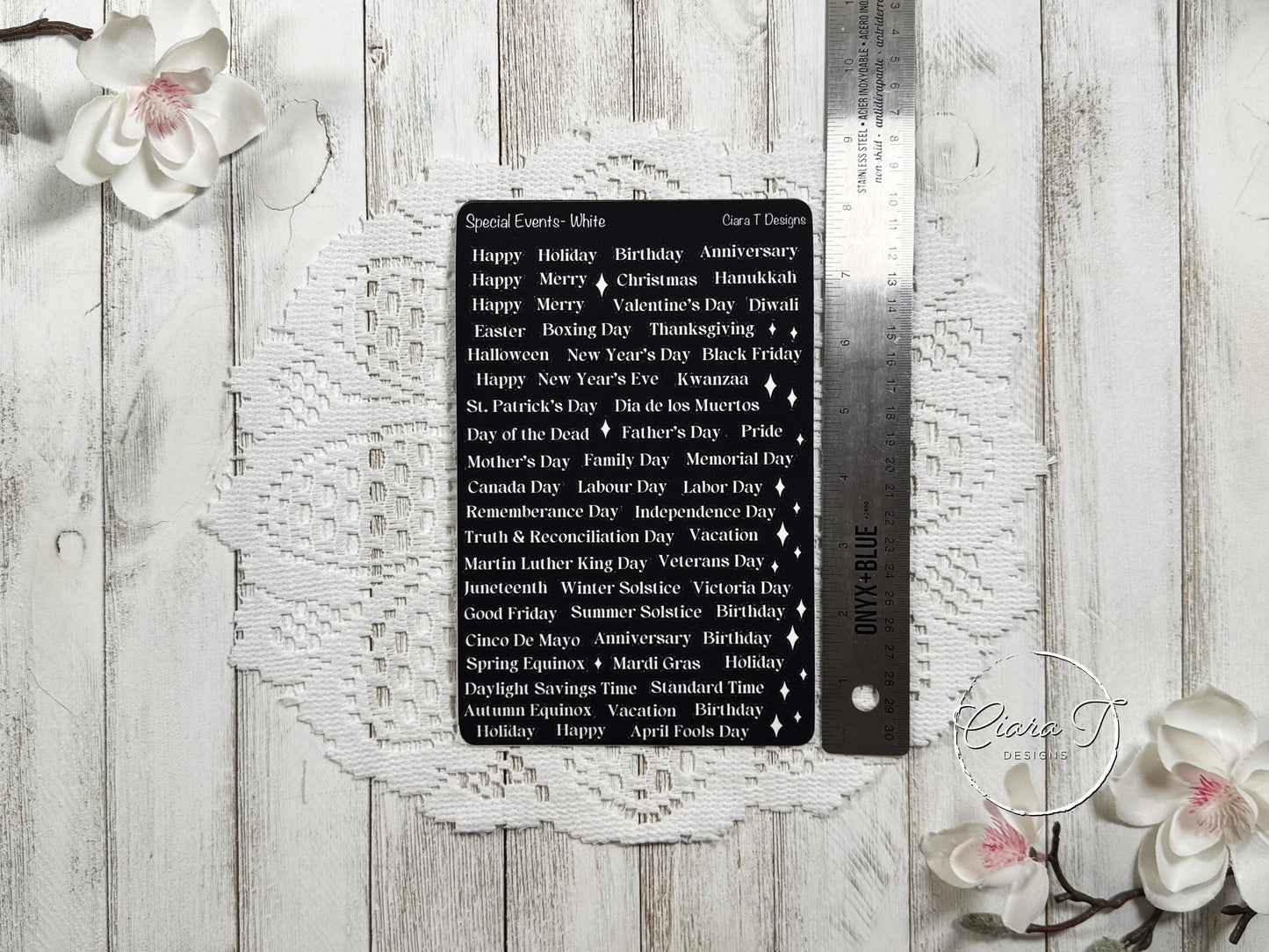 Special Events Rainbow Background Sticker Sheet