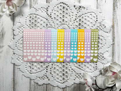 Tiny Candy Background Heart Sticker Sheet
