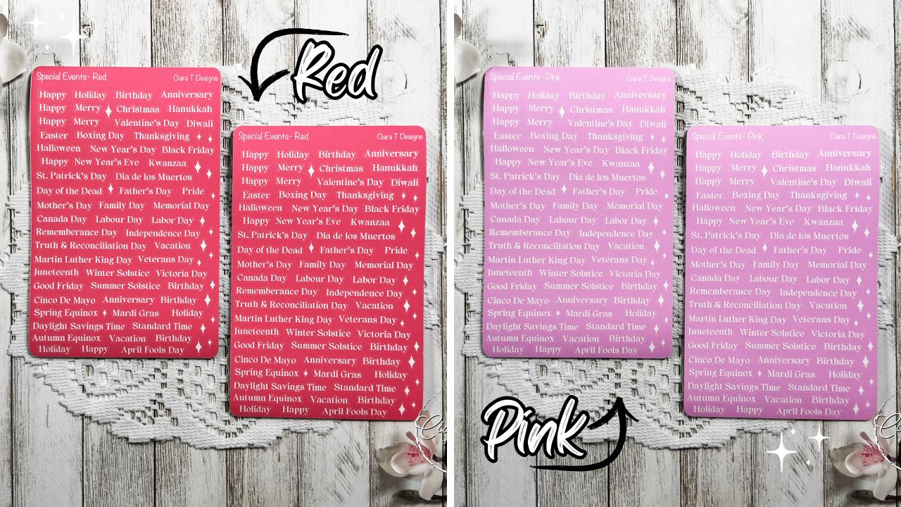 Special Events Rainbow Background Sticker Sheet