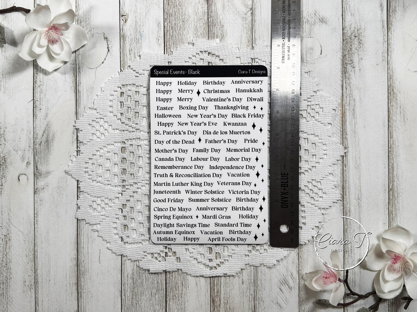 Special Events Rainbow Coloured Sticker Sheet