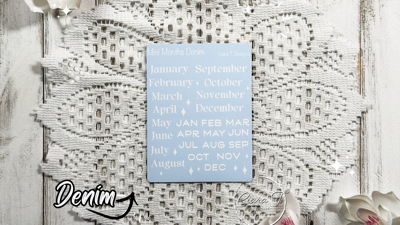 Candy Background Months of the Year Medium Sticker Sheet