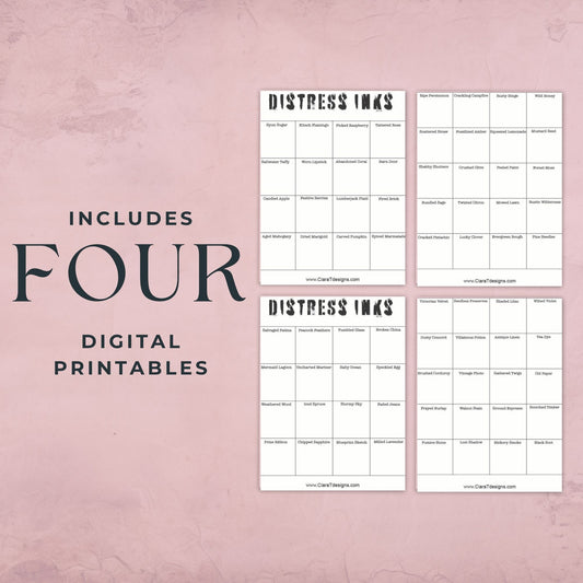 Domed Foam Holder Freebie Papers for Distress Inks