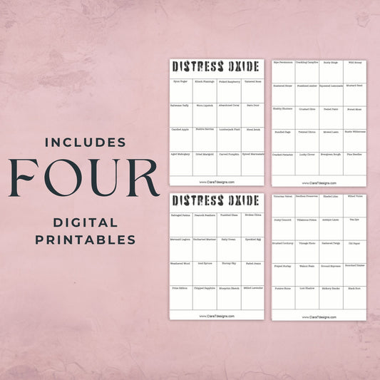 Domed Foam Holder Freebie Papers for Distress Oxide inks