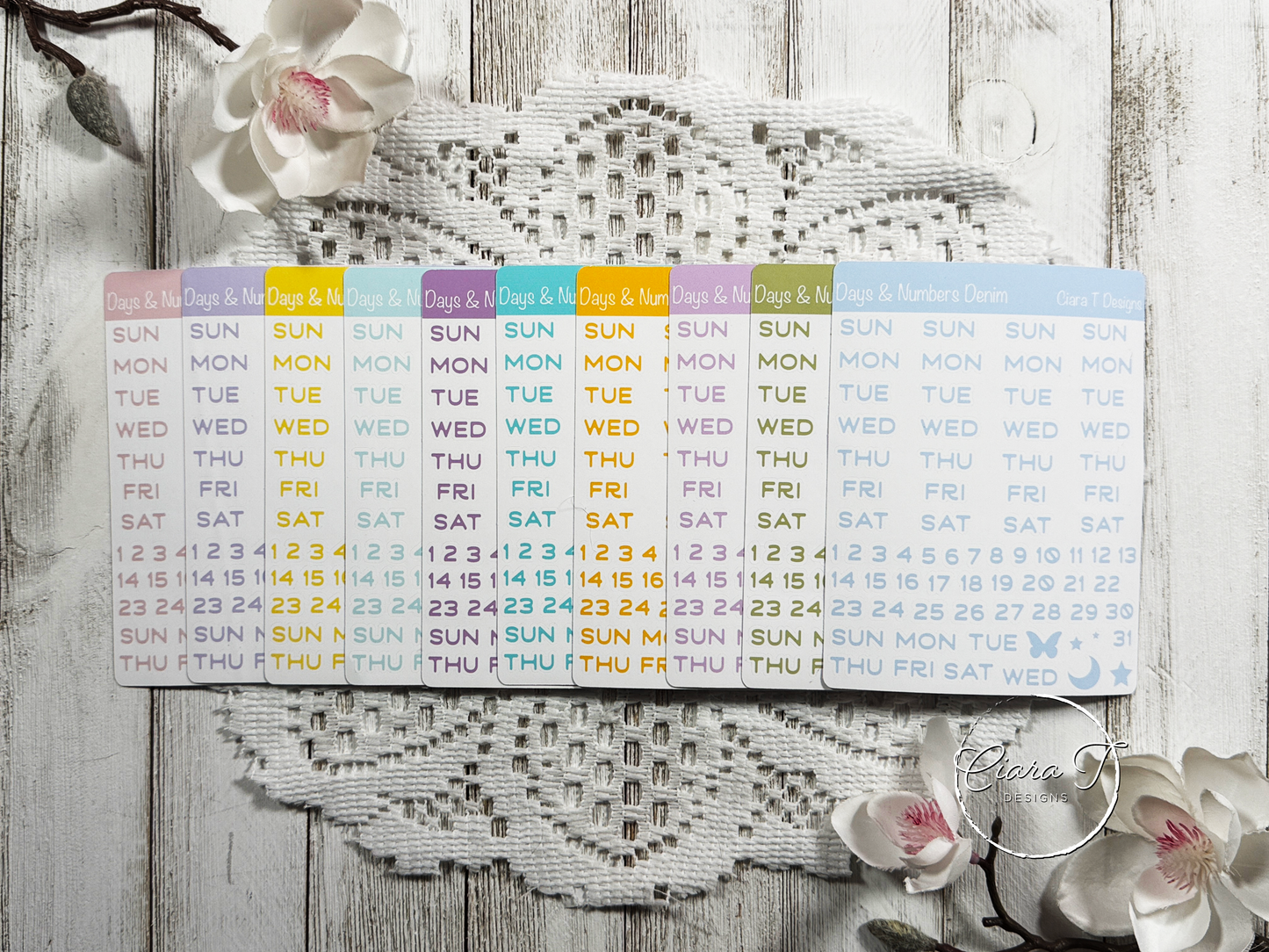Candy Days & Numbers Medium Sticker Sheet
