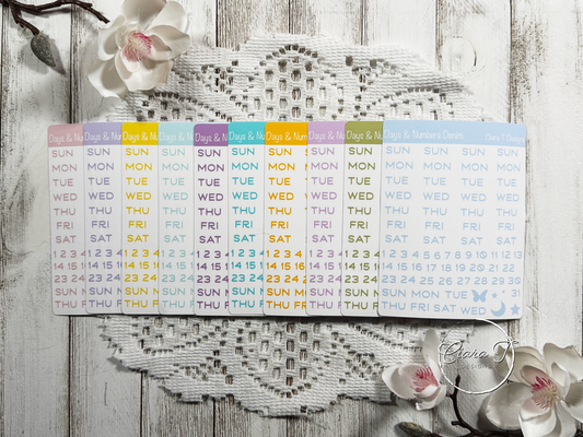 Candy Days & Numbers Medium Sticker Sheet