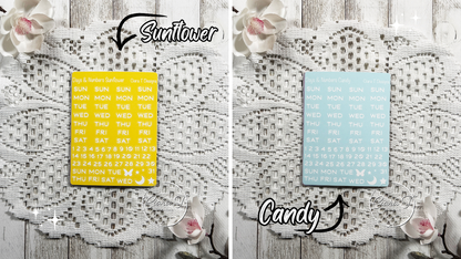 Candy Background Days & Numbers Medium Sticker Sheet