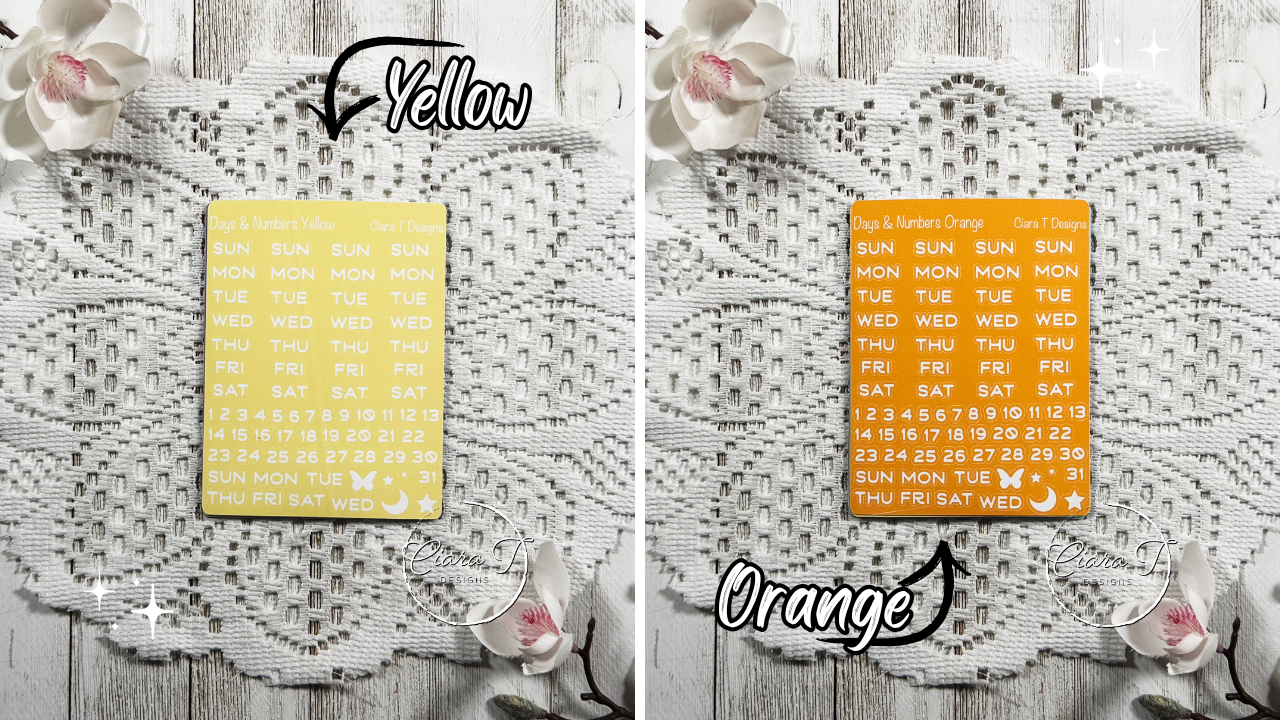 Rainbow Background Days & Numbers Medium Sticker Sheet