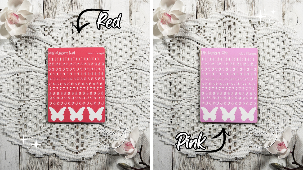 Rainbow Background Mini Numbers Medium Sticker Sheet