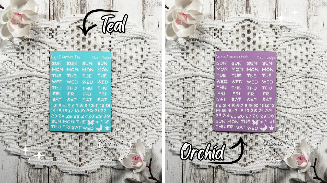 Candy Background Days & Numbers Medium Sticker Sheet